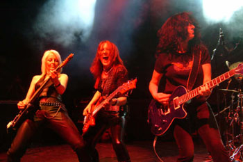 Girlschool, photo by Noel Buckley