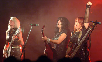 Girlschool, photo by Noel Buckley