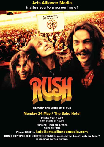 Rush, Beyond The Lighted Stage