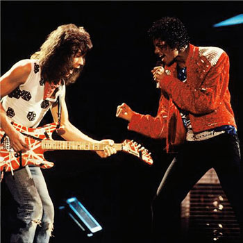Eddie Van Halen and Michael Jackson